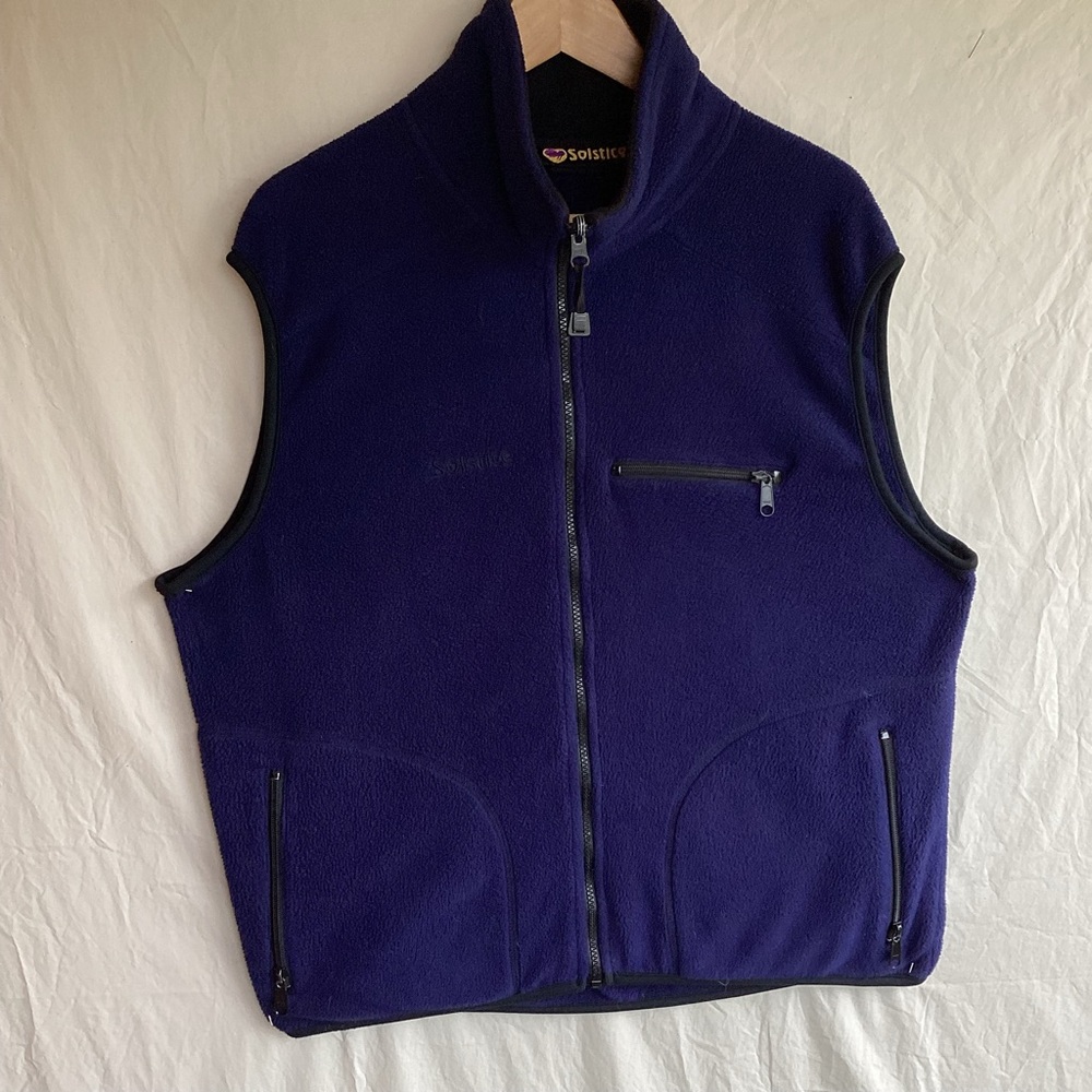 Vintage Solstice Polartec Fleece Vest Made in USA